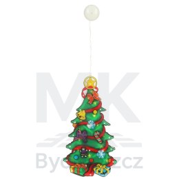 Lampki LED wisząca dekoracja okna świąteczna choinka XXL 45cm