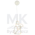 Lampki LED wisząca dekoracja świąteczna okna bałwanek 49cm przyssawka 10 LED