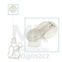 Lampki LED wisząca dekoracja świąteczna okna bałwanek 49cm przyssawka 10 LED