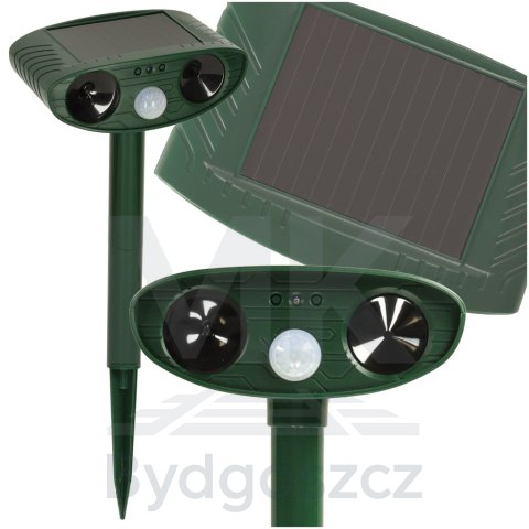 Odstraszacz solarny kretów na gryzonie kuny koty ptaki myszy szczury ultradźwięki czujnik ruchu Odstraszacz solarny kretów na gryzonie kuny koty ptaki myszy szczury ultradźwięki czujnik ruchu
