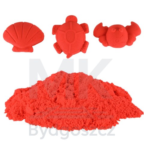 Piasek dla dzieci 1kg w woreczku czerwony Piasek dla dzieci 1kg w woreczku czerwony