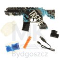 Pistolet na kulki żelowe wodne karabin niebieski zasilanie bateryjne USB 550szt. 7-8mm