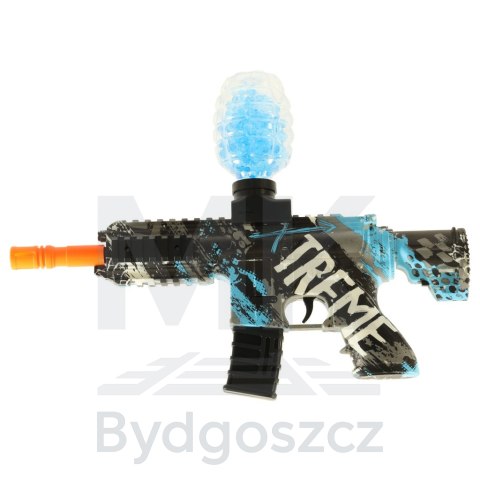 Pistolet na kulki żelowe wodne karabin niebieski zasilanie bateryjne USB 550szt. 7-8mm Pistolet na kulki żelowe wodne karabin niebieski zasilanie bateryjne USB 550szt. 7-8mm