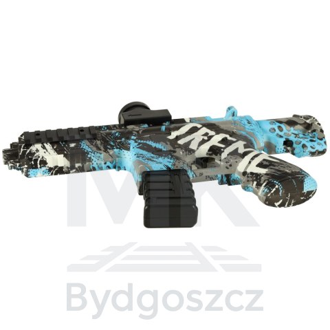 Pistolet na kulki żelowe wodne karabin niebieski zasilanie bateryjne USB 550szt. 7-8mm Pistolet na kulki żelowe wodne karabin niebieski zasilanie bateryjne USB 550szt. 7-8mm