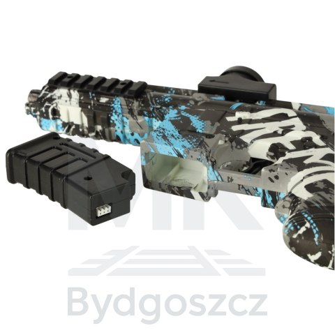 Pistolet na kulki żelowe wodne karabin niebieski zasilanie bateryjne USB 550szt. 7-8mm Pistolet na kulki żelowe wodne karabin niebieski zasilanie bateryjne USB 550szt. 7-8mm