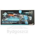 Pistolet na kulki żelowe wodne karabin niebieski zasilanie bateryjne USB 550szt. 7-8mm