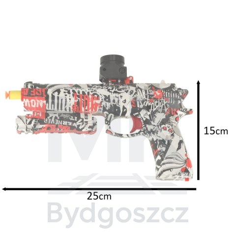 Pistolet na kulki żelowe wodne karabin zasilanie akumulatorowe USB + okulary 550szt. 7-8mm Pistolet na kulki żelowe wodne karabin zasilanie akumulatorowe USB + okulary 550szt. 7-8mm