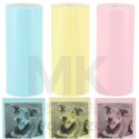 Rolki termiczne papier do drukarki apartu 5,7cm x 3m 3 sztuki kolorowe