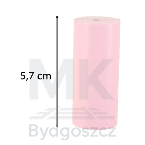 Rolki termiczne papier do drukarki apartu 5,7cm x 3m 3 sztuki kolorowe Rolki termiczne papier do drukarki apartu 5,7cm x 3m 3 sztuki kolorowe