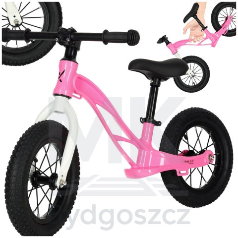 Rowerek biegowy Trike Fix Active X2 rower lekki 3,7 kg pompowane koła różowy