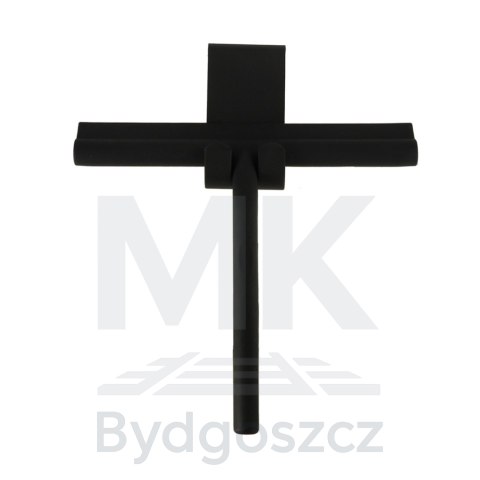 Ściągaczka do wody pary do szyb okien kabin prysznicowych czarna silikonowa