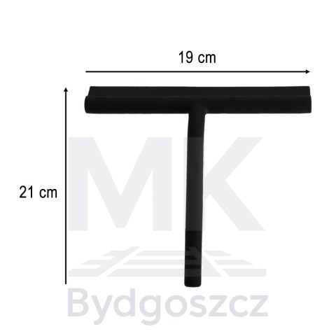 Ściągaczka do wody pary do szyb okien kabin prysznicowych czarna silikonowa