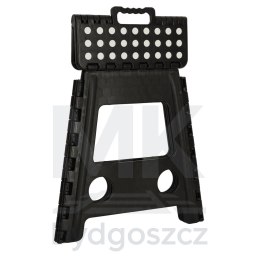 Stołek taboret składany antypoślizgowy 39cm czarny