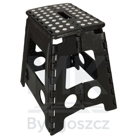 Stołek taboret składany antypoślizgowy 39cm czarny Stołek taboret składany antypoślizgowy 39cm czarny