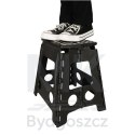 Stołek taboret składany antypoślizgowy 39cm czarny