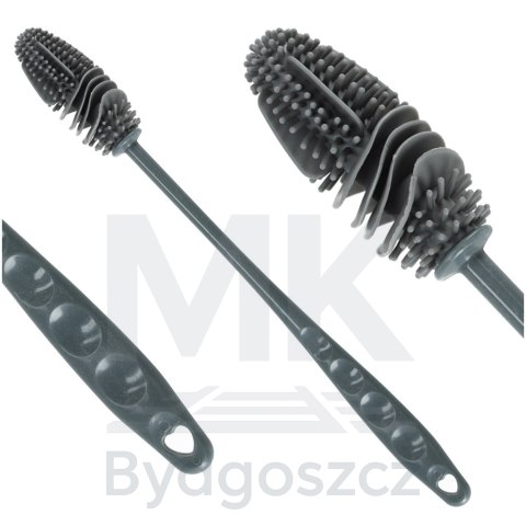Szczotka do mycia butelek myjka silikonowa szara