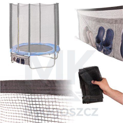 Torba siatka dolna do trampoliny organizer na buty klucze telefon 110cm Torba siatka dolna do trampoliny organizer na buty klucze telefon 110cm