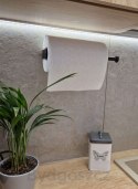 Wieszak uchwyt na ręcznik papierowy kuchenny obrotowy loft czarny