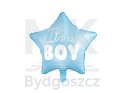 Balon foliowy "It's a boy" na baby shower gwiazda niebieska 48cm