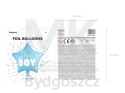 Balon foliowy "It's a boy" na baby shower gwiazda niebieska 48cm