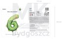 Balon foliowy urodzinowy cyfra "6" - Żółw 57x86 cm