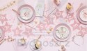 Baner napis na baby shower gwiazdki jasnoróżowe 290cm x 16,5cm