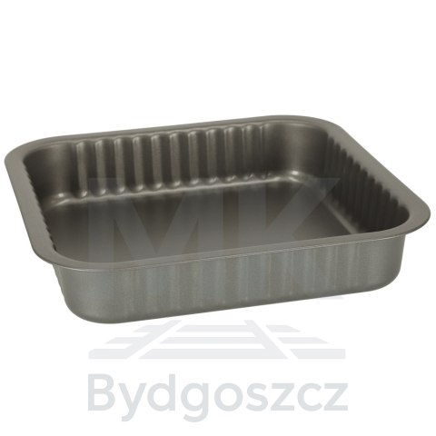 Blacha do pieczenia tortownica forma do ciast wypieków 24cm x 24cm szara Blacha do pieczenia tortownica forma do ciast wypieków 24cm x 24cm szara