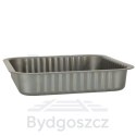 Blacha do pieczenia tortownica forma do ciast wypieków 24cm x 24cm szara