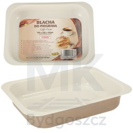 Blacha do pieczenia tortownica forma do ciast wypieków tłoczona 29cm x 22cm x 6cm brązowa