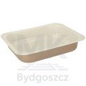 Blacha do pieczenia tortownica forma do ciast wypieków tłoczona 29cm x 22cm x 6cm brązowa