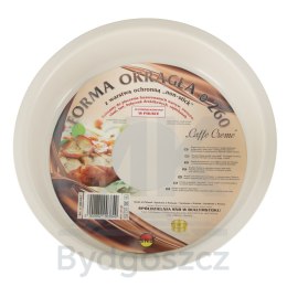 Blacha do pieczenia tortownica forma okrągła do tortów tart guiche 26cm brązowa