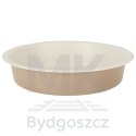 Blacha do pieczenia tortownica forma okrągła do tortów tart guiche 26cm brązowa