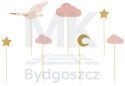 Dekoracje do muffinek babeczek - Bocian 11cm-12cm 7 sztuk