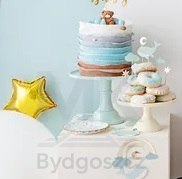 Dekoracje do muffinek babeczek - Wieloryb 11cm-13,5cm 7 sztuk