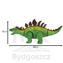 Dinozaur Stegozaur zabawka interaktywna na baterie chodzi świeci ryczy