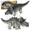 Dinozaur Triceratops zabawka interaktywna na baterie chodzi świeci ryczy
