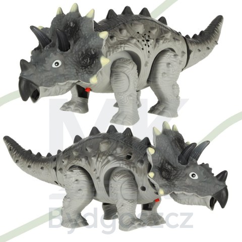 Dinozaur Triceratops zabawka interaktywna na baterie chodzi świeci ryczy Dinozaur Triceratops zabawka interaktywna na baterie chodzi świeci ryczy