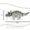 Dinozaur Triceratops zabawka interaktywna na baterie chodzi świeci ryczy