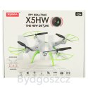 Dron RC Syma X5HW kamera FPV WiFi 2,4GHz biały