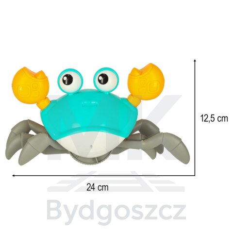 Krab pełzający interaktywny z dźwiękiem zielony Krab pełzający interaktywny z dźwiękiem zielony