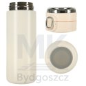 Kubek bidon termiczny z ustnikiem termos LED 420ml beżowy