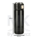 Kubek bidon termiczny z ustnikiem termos LED 420ml czarny