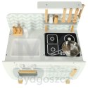 Kuchnia dla dzieci drewniana MDF LULILO RETRO akcesoria 73cm