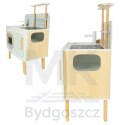 Kuchnia dla dzieci drewniana MDF LULILO RETRO akcesoria 73cm