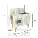 Kuchnia dla dzieci drewniana MDF LULILO RETRO akcesoria 73cm