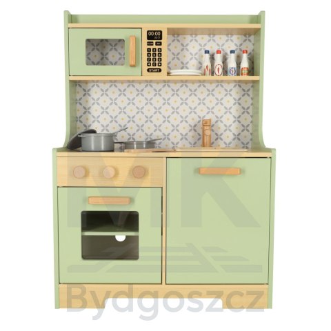Kuchnia dla dzieci drewniana MDF miętowa Kuchnia dla dzieci drewniana MDF miętowa