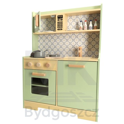 Kuchnia dla dzieci drewniana MDF miętowa Kuchnia dla dzieci drewniana MDF miętowa