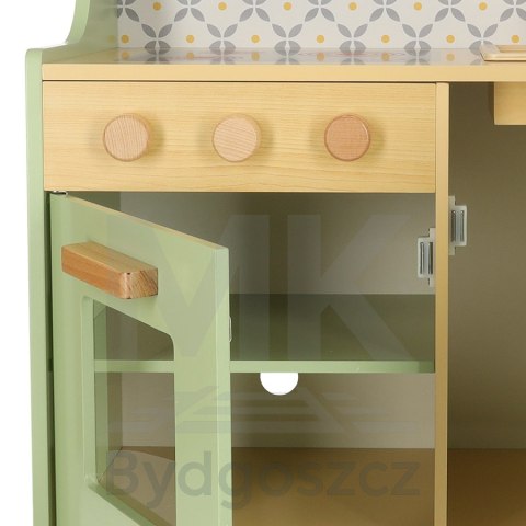 Kuchnia dla dzieci drewniana MDF miętowa Kuchnia dla dzieci drewniana MDF miętowa