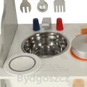 Kuchnia dla dzieci drewniana MDF piekarnik garnki akcesoria 70cm