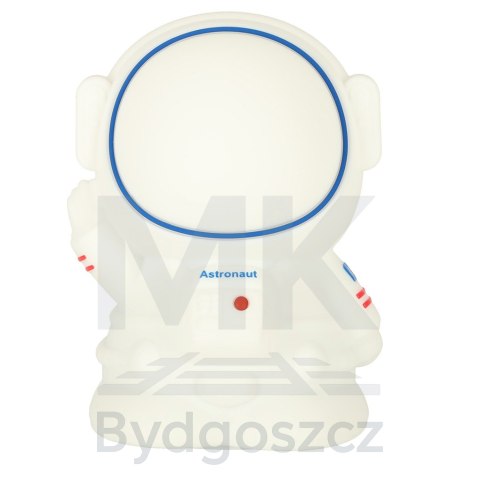 Lampka nocna dla dzieci silikonowa dotykowa miękka 8 LED USB RGB biała astronauta Lampka nocna dla dzieci silikonowa dotykowa miękka 8 LED USB RGB biała astronauta